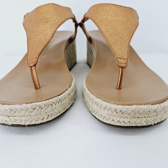 Vionic Kirra Platform Wedge Sandal in Argan Brown Leather Size 10 - Picture 7 of 15